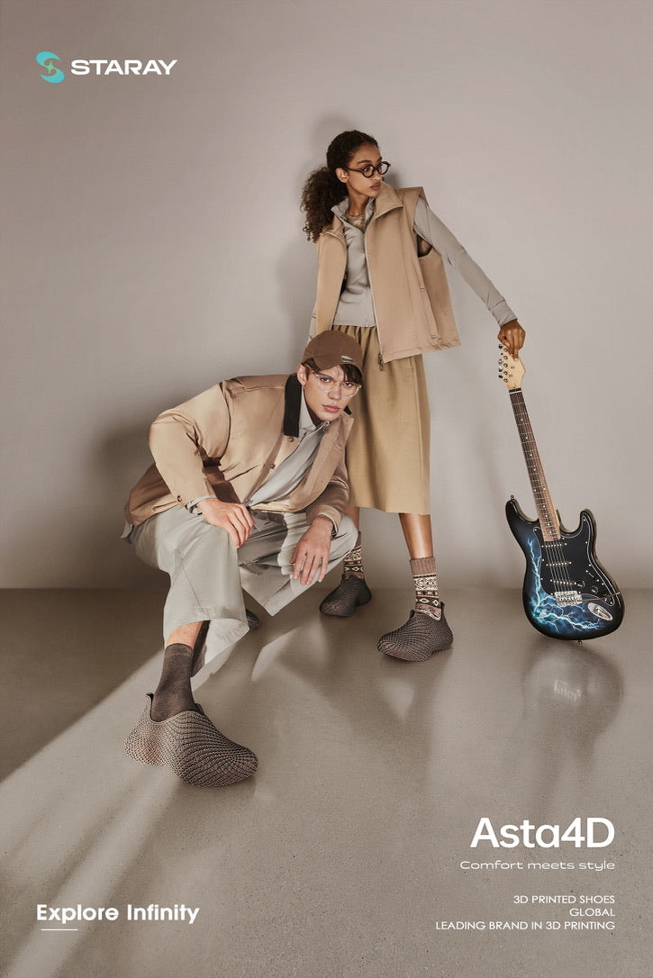ASTA | STARAY Futuristic 3D-Printed Streetwear Sneaker-choco-brown-6