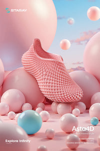 ASTA | STARAY Futuristic 3D-Printed Streetwear Sneaker-misty-pink-7