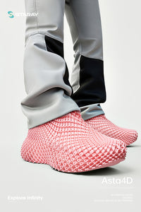 ASTA | STARAY Futuristic 3D-Printed Streetwear Sneaker-misty-pink-9
