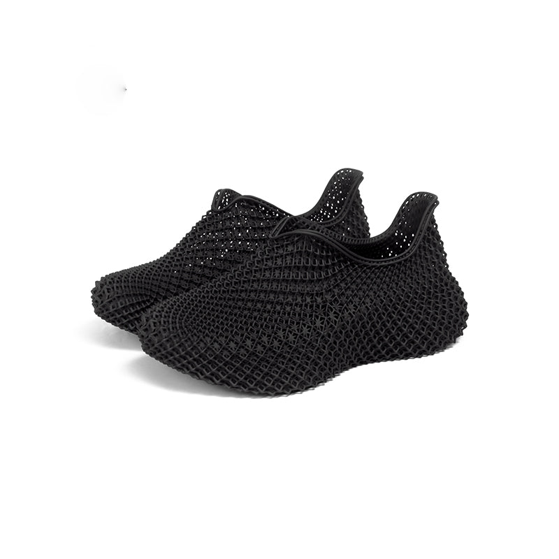 ASTA | STARAY Futuristic 3D-Printed Streetwear Sneaker-wormhole-black-1