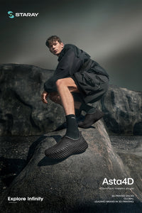 ASTA | STARAY Futuristic 3D-Printed Streetwear Sneaker-wormhole-black-6