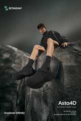 ASTA | STARAY Futuristic 3D-Printed Streetwear Sneaker-wormhole-black-7